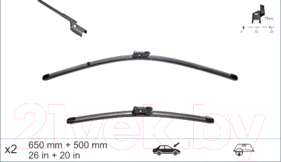 

Щетка стеклоочистителя Valeo, VF428