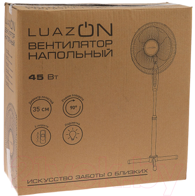Вентилятор Luazon LOF-01 (черно-красный)
