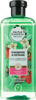 Шампунь для волос Herbal Essences Белая клубника и сладкая мята (400мл)