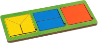 Развивающая игрушка Paremo Вкладыши 3 квадрата / PE720-27 - 