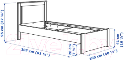 Каркас кровати Ikea Сонгесанд 992.409.49