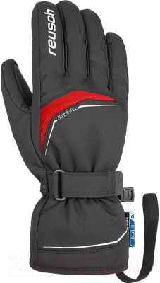 Перчатки лыжные Reusch Primus R-Tex XT / 4801224 7705 (р-р 8, Black/Fire Red)
