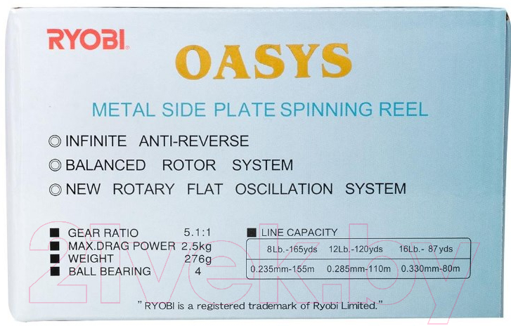 Катушка безынерционная Ryobi Oasys 2000 / A00018910