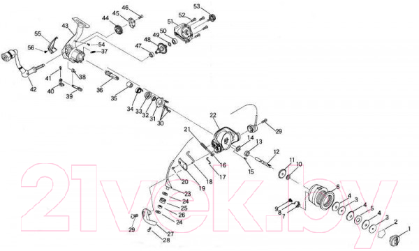 Катушка безынерционная Ryobi Virtus 5000 / A00018917