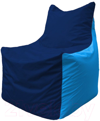 Бескаркасное кресло Flagman Фокс Ф21-48 (темно-синий/голубой)