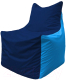 Бескаркасное кресло Flagman Фокс Ф21-48 (темно-синий/голубой) - 