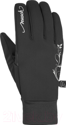 Перчатки лыжные Reusch Saskia Touch-Tec / 4835101 7702 (р-р 6, Black/Silver)