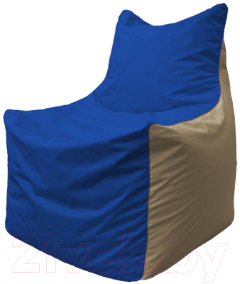 Бескаркасное кресло Flagman Фокс Ф21-114 (синий/темно-бежевый)