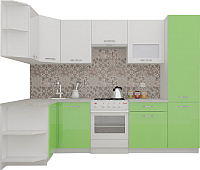 

Готовая кухня, ЭкоЛайт-6 1.3x2.8 левая