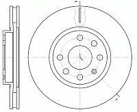 Тормозной диск Remsa 661110 - 