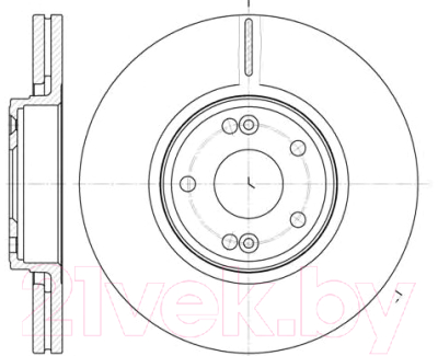 

Тормозной диск Remsa, 661210