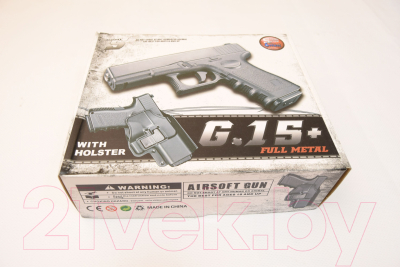 Пистолет страйкбольный GALAXY G.15+ (с кобурой)