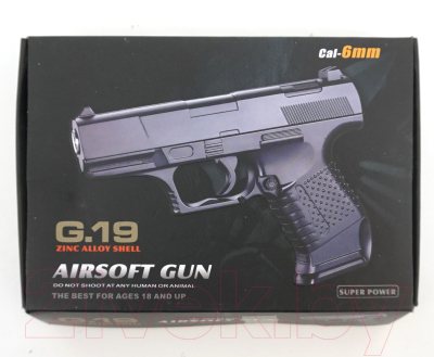 Пистолет страйкбольный GALAXY G.19