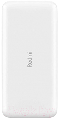 Портативное зарядное устройство Xiaomi Redmi Powerbank 20000mAh / VXN4285GL (белый)