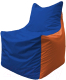 Бескаркасное кресло Flagman Фокс Ф21-127 (синий/оранжевый) - 