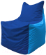 Бескаркасное кресло Flagman Фокс Ф21-129 (синий/голубой) - 