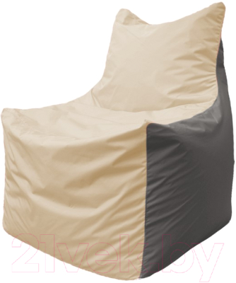 Бескаркасное кресло Flagman Фокс Ф21-134 (слоновая кость/тёмно-серый)