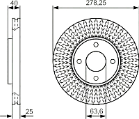 Тормозной диск Bosch 0986479C48