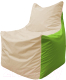 Миниатюра изображения товара Бескаркасное кресло Flagman Фокс Ф21-141 (слоновая кость/салатовый)