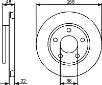 Тормозной диск Bosch 0986479463