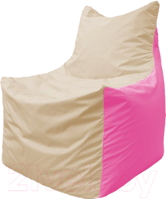 Бескаркасное кресло Flagman Фокс Ф21-142 (слоновая кость/розовый)
