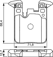 Тормозные колодки Bosch 0986495335