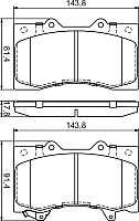 Тормозные колодки Bosch 0986494693