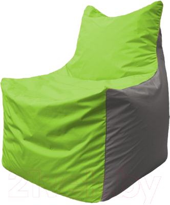 Бескаркасное кресло Flagman Фокс Ф21-160 (салатовый/серый)