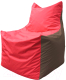Бескаркасное кресло Flagman Фокс Ф21-177 (красный/коричневый) - 