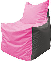 Бескаркасное кресло Flagman Фокс Ф21-187 (розовый/темно-серый) - 