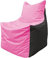 Бескаркасное кресло Flagman Фокс Ф21-188 (розовый/черный) - 