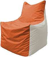 Бескаркасное кресло Flagman Фокс Ф21-189 (оранжевый/белый) - 