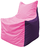 Бескаркасное кресло Flagman Фокс Ф21-191 (розовый/фиолетовый) - 