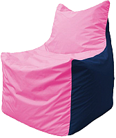 Бескаркасное кресло Flagman Фокс Ф21-192 (розовый/тёмно-синий) - 