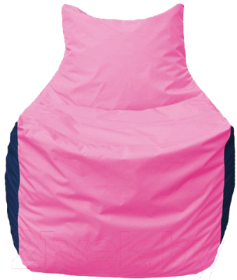 Бескаркасное кресло Flagman Фокс Ф21-192 (розовый/тёмно-синий)