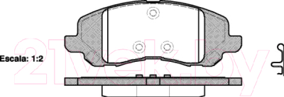 

Тормозные колодки Remsa, 080420