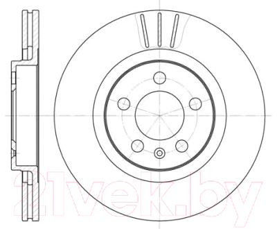 

Тормозной диск Remsa, 654610
