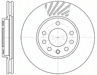 Тормозной диск Remsa 658410 - 