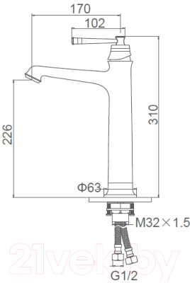 Смеситель Gerhans K11120G