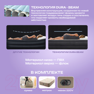 Купить Надувной матрас Intex Ultra Plush 64428  