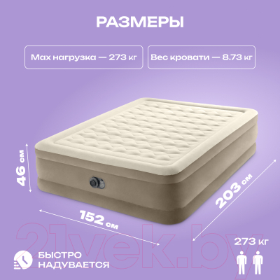 Купить Надувной матрас Intex Ultra Plush 64428  