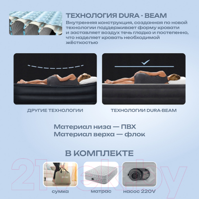 Купить Надувной матрас Intex Supreme Air-Flow 64488  