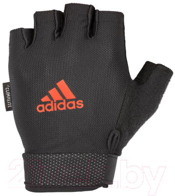 Перчатки для пауэрлифтинга Adidas ADGB-12414 (M, черный/красный)