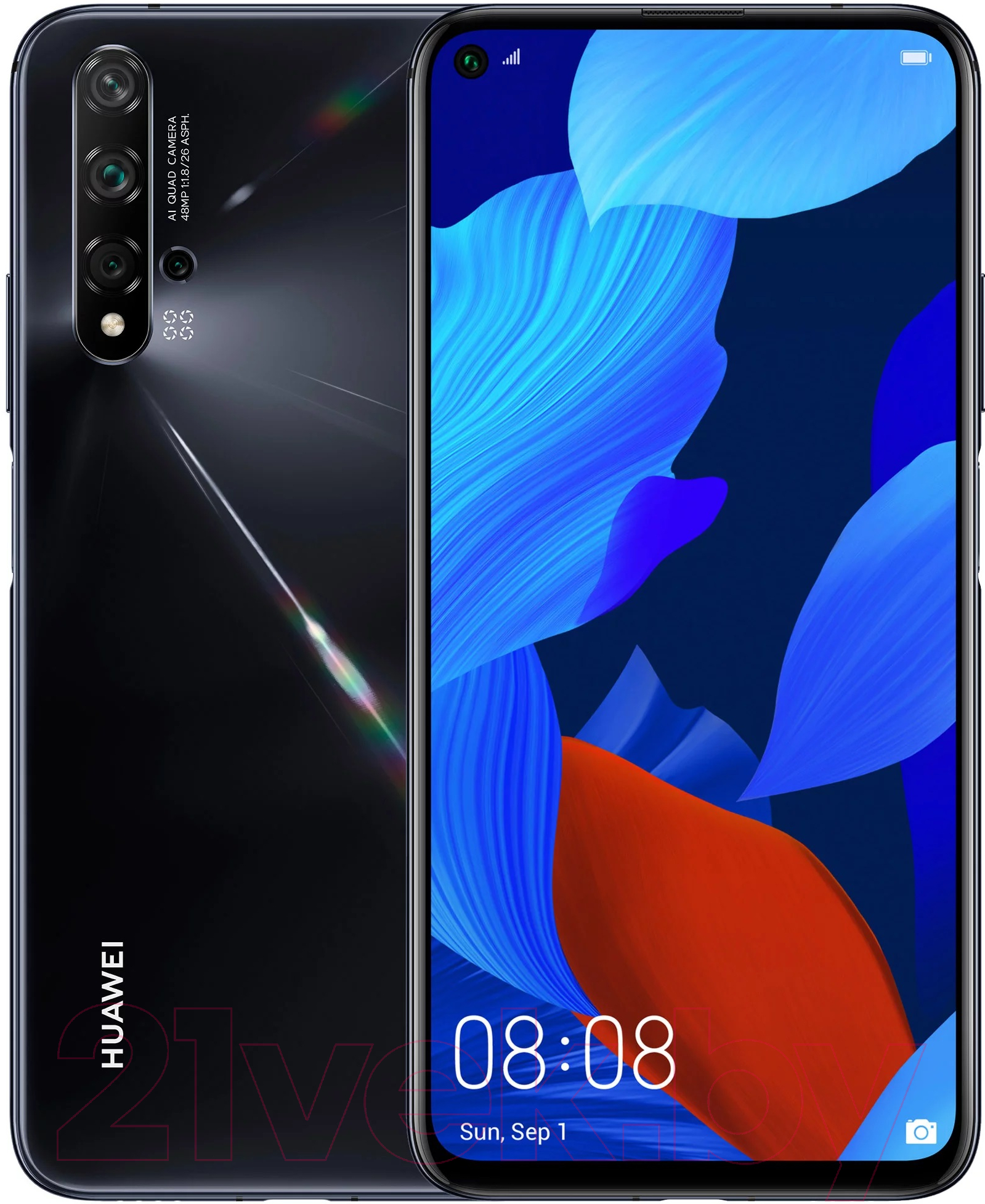 Huawei Nova 5T 6GB/128GB / YAL-L21 черный Смартфон 2 SIM-карты купить в  Минске, Гомеле, Витебске, Могилеве, Бресте, Гродно