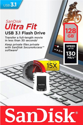 Usb flash накопитель SanDisk Ultra Fit 128GB (SDCZ430-128G-G46)