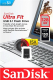 Миниатюра изображения товара USB flash накопитель SanDisk Ultra Fit 128GB (SDCZ430-128G-G46)