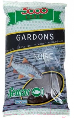 Прикормка рыболовная Sensas 3000 Club Gardon Noire / 11551 (1кг)