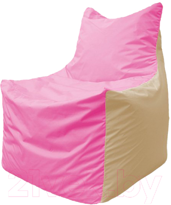 Бескаркасное кресло Flagman Фокс Ф21-196 (розовый/бежевый)