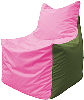 Бескаркасное кресло Flagman Фокс Ф21-198 (розовый/оливковый) - 