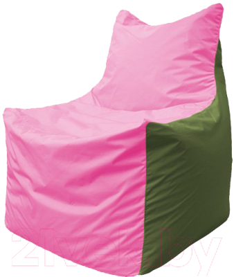 Бескаркасное кресло Flagman Фокс Ф21-198 (розовый/оливковый)